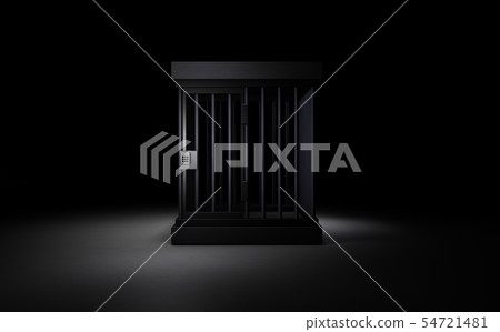代表一個黑暗的監獄的摘要被隔絕 54721481