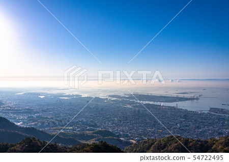 《兵庫縣》早晨在神戶大殿看到的神戶 《兵庫縣》早晨在神戶大殿看到的神戶 54722495