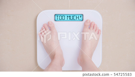 Lose weight concept with scale Lose weight concept with scale 54725583