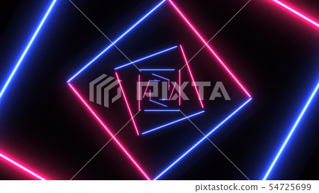 Abstract background with neon squares. Abstract background with neon squares. 54725699