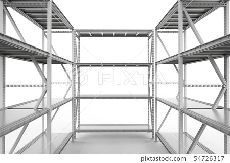 Empty warehouse rack Empty warehouse rack 54726317