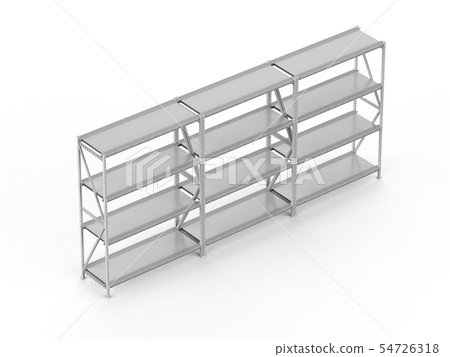 Empty warehouse rack Empty warehouse rack 54726318