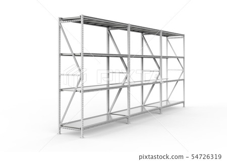 Empty warehouse rack Empty warehouse rack 54726319