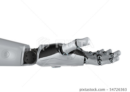Robotic hand isolated 54726363