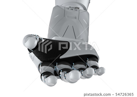 Robotic hand isolated Robotic hand isolated 54726365