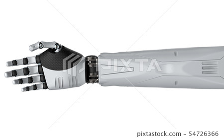Robotic hand isolated Robotic hand isolated 54726366