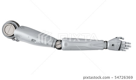 Robotic hand isolated Robotic hand isolated 54726369