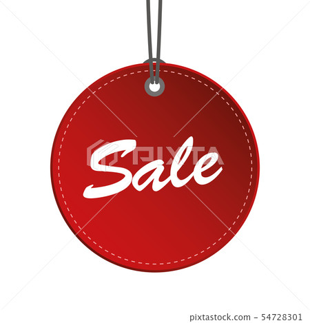 red round sale hanging label tag red round sale hanging label tag 54728301