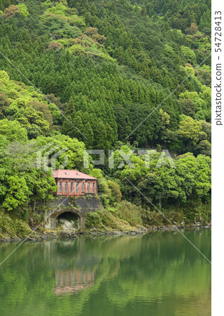 Kumamoto, Kumagawa River, Former Fukamizu Power Plant, Red Brick Power Plant Building Kumamoto, Kumagawa River, Former Fukamizu Power Plant, Red Brick Power Plant Building 54728413