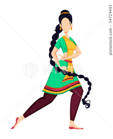 Happy Onam. Indian woman dancing Happy Onam. Indian woman dancing 54729493
