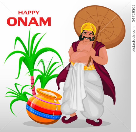 King Mahabali. Happy Onam festival in Kerala 54729502