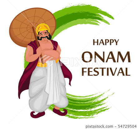 King Mahabali. Happy Onam festival in Kerala King Mahabali. Happy Onam festival in Kerala 54729504