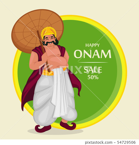 King Mahabali. Happy Onam festival in Kerala 54729506