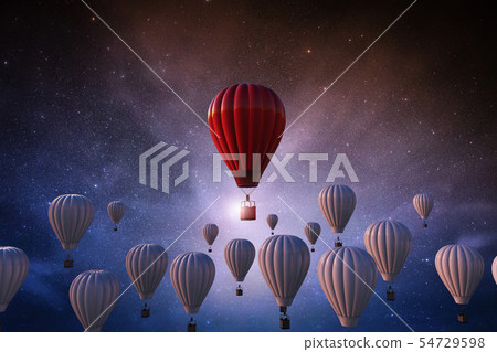 hot air balloon in sky hot air balloon in sky 54729598