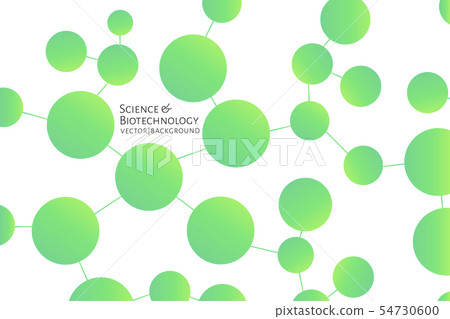 Modern background with green chemical bonds, molecules pattern. Medicine, science, biotechnology Modern background with green chemical bonds, molecules pattern. Medicine, science, biotechnology 54730600