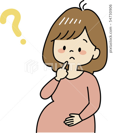 A pregnant woman who wonders 54730906