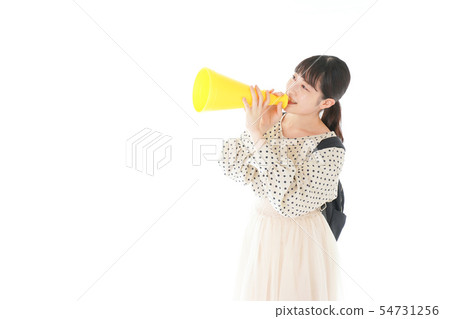 Young woman doing sports cheer 54731256