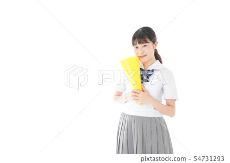 Young woman doing sports cheer 54731293