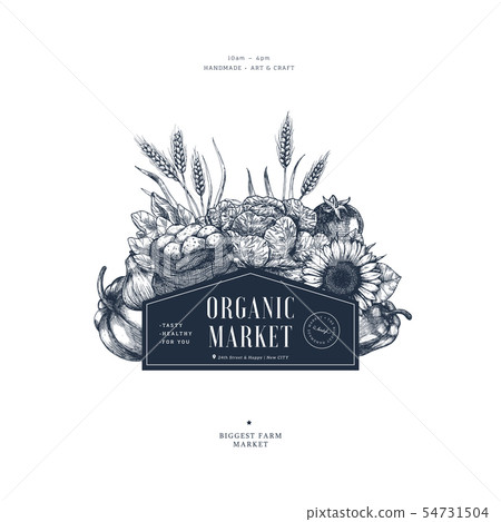 Farm fresh products design template. Farm fresh products design template. 54731504