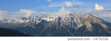 Mountain range in the Canton of Grisons. Mountain range in the Canton of Grisons. 54732326
