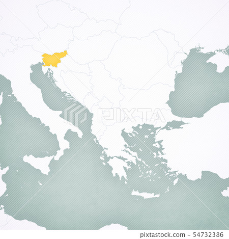 Map of Balkans - Slovenia Map of Balkans - Slovenia 54732386