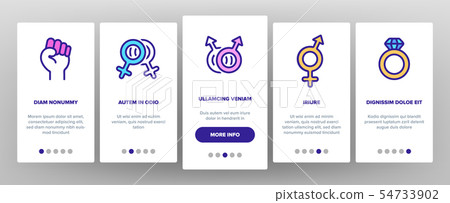 LGBT, LGBTQ Movement Linear Vector Onboarding 54733902