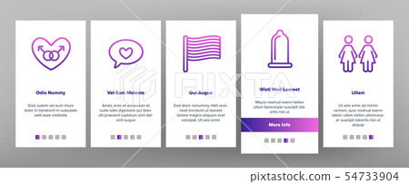 LGBT, LGBTQ Movement Linear Vector Onboarding - Stock Illustration ...