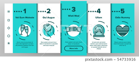 LGBT, LGBTQ Movement Linear Vector Onboarding - Stock Illustration ...