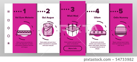 Mattress Types And Material Vector Onboarding 54733982