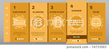 Mattress Types And Material Vector Onboarding 54733983