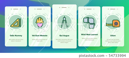 Engineering Line Icon Set Vector Onboarding Engineering Line Icon Set Vector Onboarding 54733994