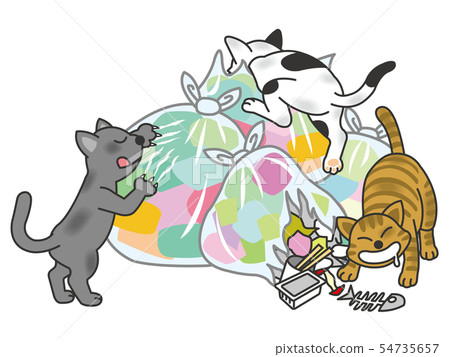 清除垃圾的貓 54735657