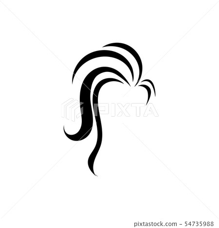 style haircut icon illustration 54735988
