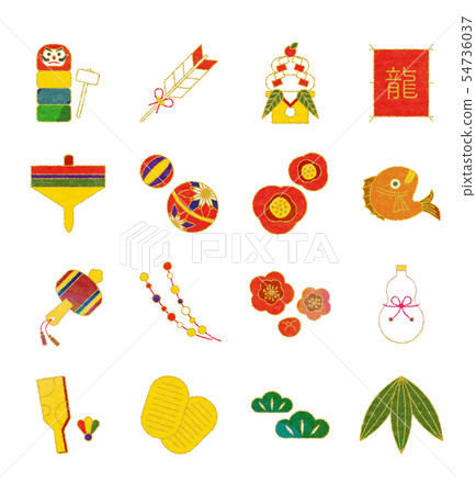 新年賀卡材料 54736037