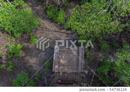 top view lady sitting on balcony 54736126