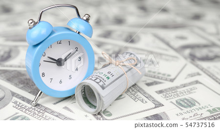 Time as an important business resource. Blue alarm Time as an important business resource. Blue alarm 54737516