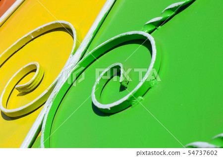 Metal texture of a piece of colored wall with a Metal texture of a piece of colored wall with a 54737602
