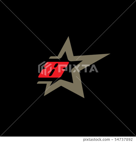 Number 8 logo template with Star design element. Number 8 logo template with Star design element. 54737892