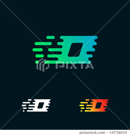 letter O modern speed shapes logo design vector - Stock Illustration ...