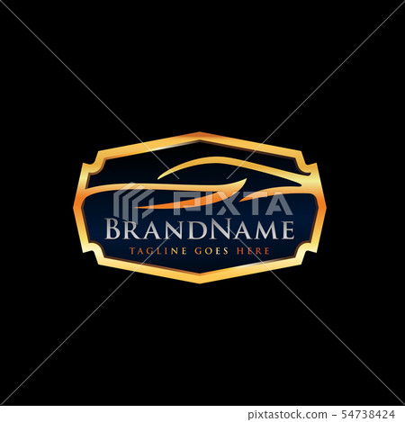 Automotive Logo Template with luxury car 54738424