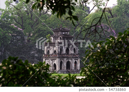 Turtle tower in Hanoi, Vietnam Turtle tower in Hanoi, Vietnam 54738860