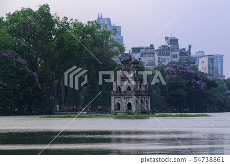 Turtle Tower in the middle of a lake Turtle Tower in the middle of a lake 54738861