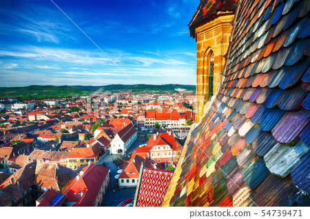 View from bell tower of St Mary Cathedral on the View from bell tower of St Mary Cathedral on the 54739471