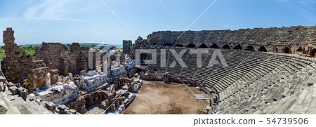 Old ruins of the city of Side Turkey Old ruins of the city of Side Turkey 54739506