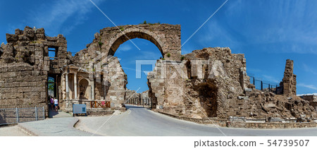 Old ruins of the city of Side Turkey Old ruins of the city of Side Turkey 54739507