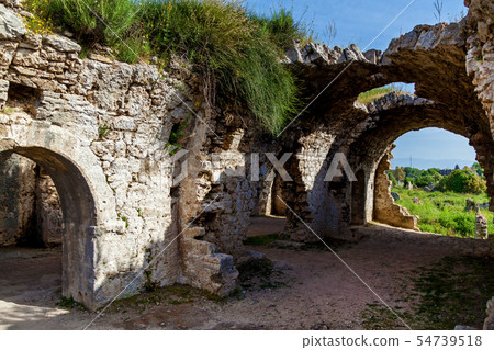 Old ruins of the city of Side Turkey Old ruins of the city of Side Turkey 54739518
