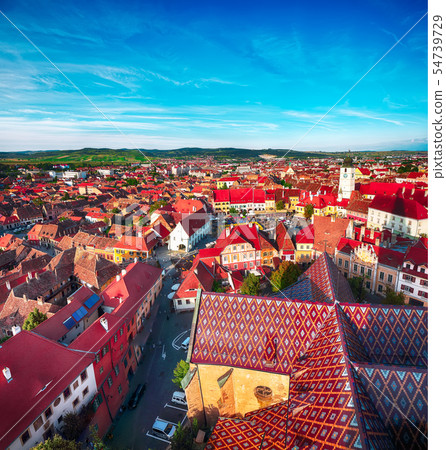View from bell tower of St Mary Cathedral on the 54739729
