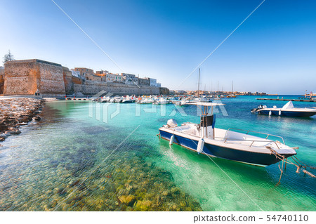 Several fishing boats at the Otranto harbour - Several fishing boats at the Otranto harbour - 54740110