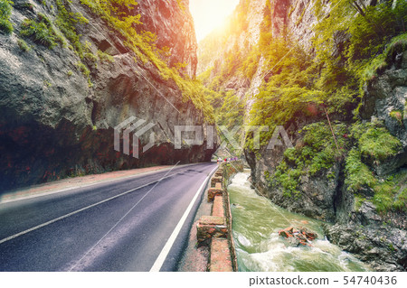 Amazing summer view of Bicaz Canyon/Cheile Amazing summer view of Bicaz Canyon/Cheile 54740436