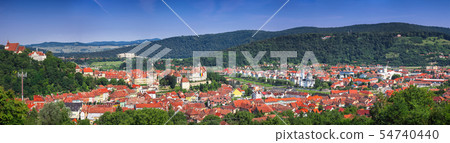 Panoramic view over the cityscape architecture in Panoramic view over the cityscape architecture in 54740440